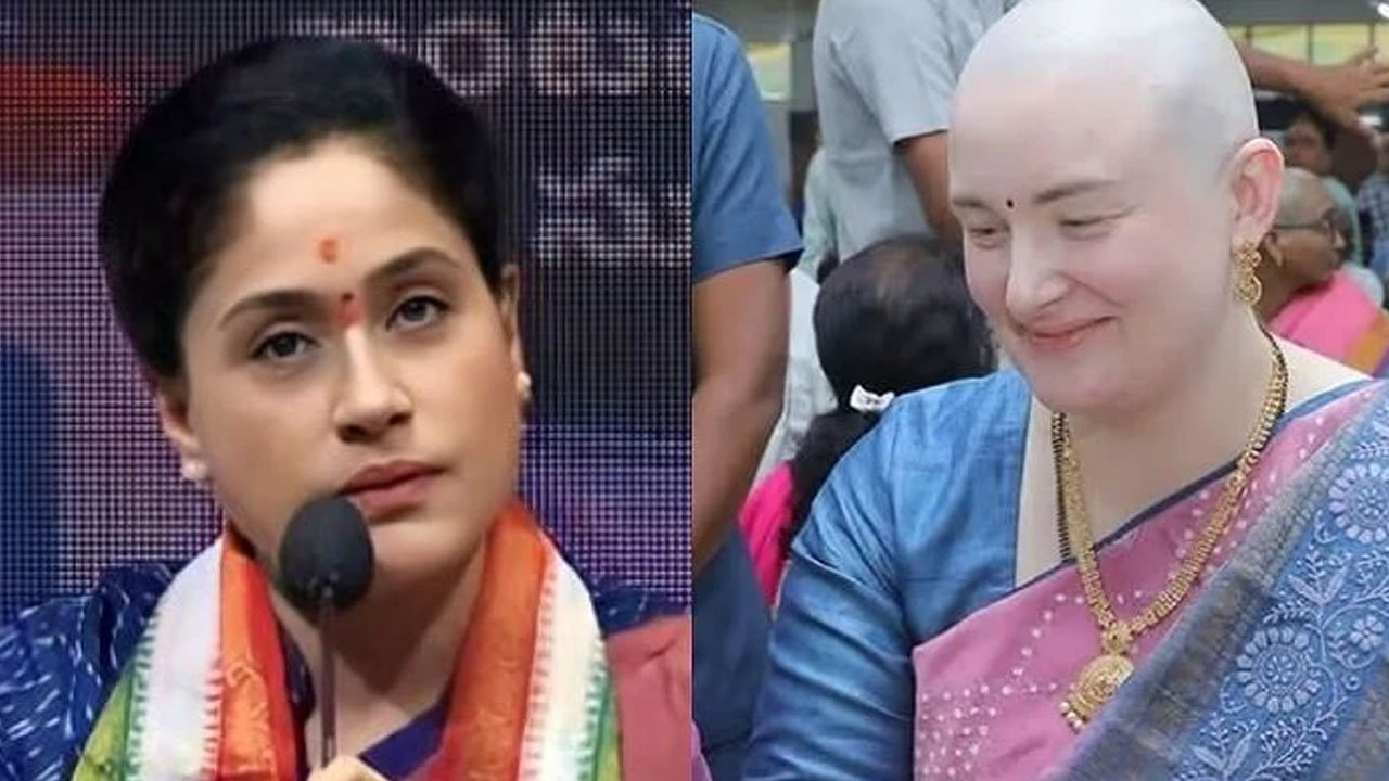 Vijayashanti Defends Anna Lezhneva Against Trolling Over Tirumala Ritual Vijayashanti Defends Anna Lezhneva Against Trolling Over Tirumala Ritual