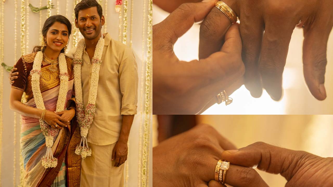 Vishal And Sai Dhanshika Get Engaged On His Birthday