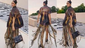 Deepika Padukone fringe skirt