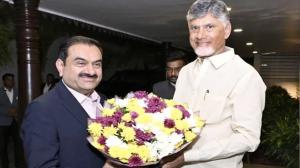 Gautam Adani, Chandrababu Naidu 