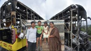 Tragic Kaveri Bus Accident in Kurnool Claims Lives of Four Family Members