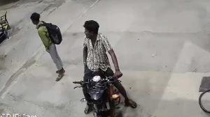 Kurnool Bus Tragedy: Video of Biker Before Fatal Crash A young biker, seen in recent visuals