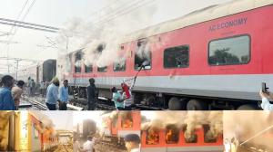 Major Fire Erupts on Garib Rath Train