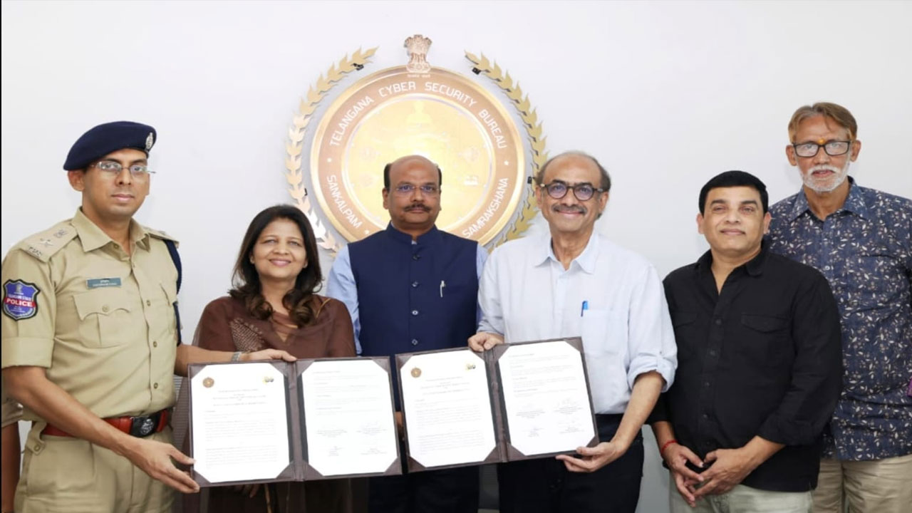 TFCC and Telangana Cyber Security Bureau Sign MoU to Tackle Online Film Piracy TFCC and Telangana Cyber Security Bureau Sign MoU to Tackle Online Film Piracy